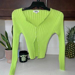 Verge girl green cardigan